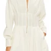 Fashion - Naira Cotton Poplin Bubble Mini Dress - White Mini Dresses | Dresses