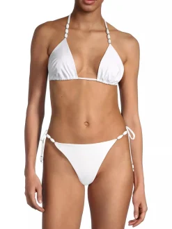 New - Paula Bikini Bottom - White Bikini