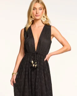 Fashion - Paxton Maxi Coverup Dress - Black Coverups