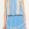Hot - Perry Cover-Up Mini Dress - Serene Blue Coverups | Mini Dresses