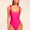 New - Rachel Scoop Neck One Piece Swimsuit - Multiple Colors One Piece