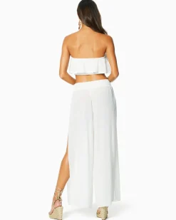 Clearance - Textured Athena Pants - White Pants
