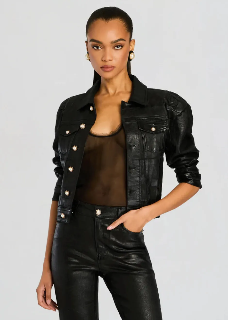 Hot - Ada Jacket - Liquid Black Denim Jackets | Jackets