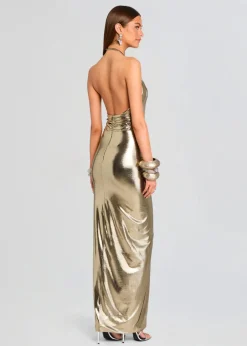 Fashion - Anida Dress - Metallic Pewter Long Dresses | Dresses