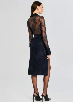 Online - Armelle Lace Blouse - Navy Blouses