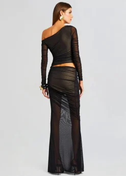 Sale - Aura Dress - Black/Nude Dresses | Long Dresses