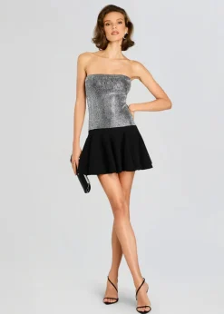 Best - Bello Embellished Knit Dress - Black/Silver Dresses