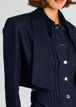 Fashion - Clara Denim Blazer - Rinse Denim Jackets | Jackets