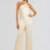 New - Ensley Jumpsuit - Light Champagne Pants Jumpsuits