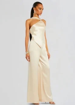 New - Ensley Jumpsuit - Light Champagne Pants Jumpsuits