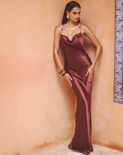 Fashion - Finley Dress - Chestnut Long Dresses | Dresses