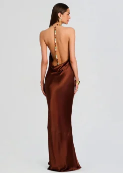 Fashion - Finley Dress - Chestnut Long Dresses | Dresses
