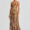 Clearance - Kimmy Dress - Terracotta Paisley Midi | Midi Dresses