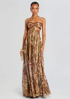 Clearance - Kimmy Dress - Terracotta Paisley Midi | Midi Dresses