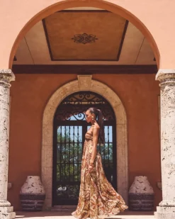 Clearance - Kimmy Dress - Terracotta Paisley Midi | Midi Dresses