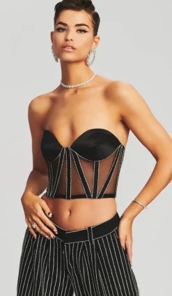 Fashion - Lex Top - Black Crop Tops