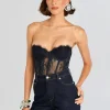 Fashion - Otto Lace Bodysuit - Navy Bodysuits