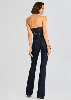 Fashion - Otto Lace Bodysuit - Navy Bodysuits