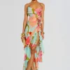 Online - Samara Dress - Aqua Primavera Midi | Midi Dresses