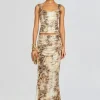 Best - Vivienne Skirt - Vintage Snake Animal Print | Long Skirts