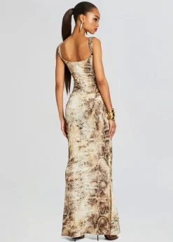 Best - Vivienne Skirt - Vintage Snake Animal Print | Long Skirts