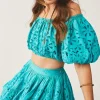 Online - Moss Short Skirt - Turquoise Mini Skirts