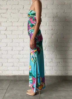 Hot - Ocean Maxi Skirt - Turquoise Long Skirts