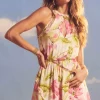 New - Ren Romper - White Lotues Rompers