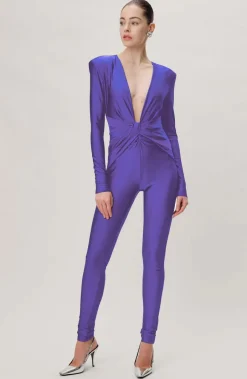 Clearance - Rhodes Jumpsuit - Violet Pants Jumpsuits