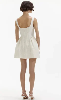 Best - Boucle Mini Dress - Cream Dresses | Mini Dresses