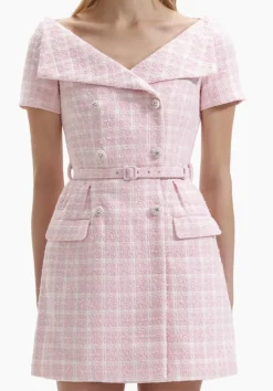 Best - Boucle Mini Dress - Pink Dresses | Mini Dresses