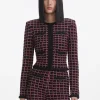 Clearance - Check Cardigan - Black/Red Sweaters & Knits
