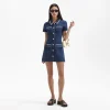 Clearance - Collared Mini Dress - Denim Mini Dresses | Dresses