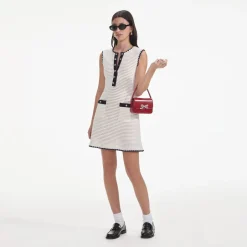New - Crochet Contrast Trim Mini Dress - Cream Dresses | Mini Dresses