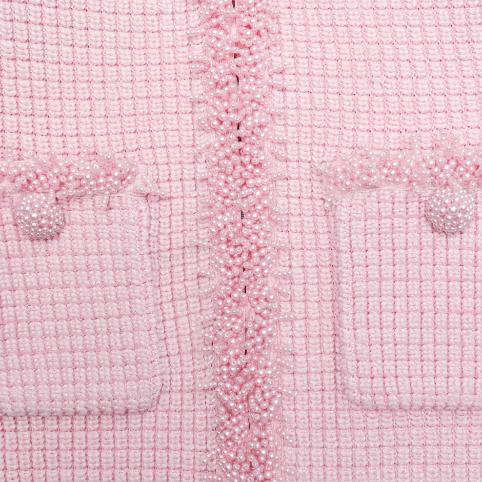 Hot - Textured Knit Mini Dress - Pink Mini Dresses | Dresses