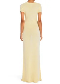Clearance - Airess Knit Maxi Dress - Pastel Yellow Long Dresses | Dresses