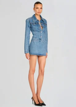 Outlet - Arizona Denim Mini Dress - River Dresses | Mini Dresses