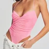 Online - Coral Bodysuit - Neon Pink Bodysuits