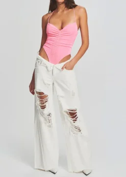 Online - Coral Bodysuit - Neon Pink Bodysuits