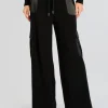 Discount - Daph Knit Cargo Pant - Black Pants