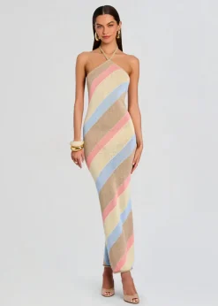 Sale - Dree Knit Maxi Dress - Yellow/Peach/Stone Midi | Midi Dresses