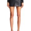 New - Emilia Vegan Leather Mini Skirt - Black Mini Skirts