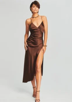 Discount - Emma Dress - Chocolate Dresses | Midi