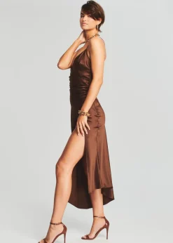 Discount - Emma Dress - Chocolate Dresses | Midi