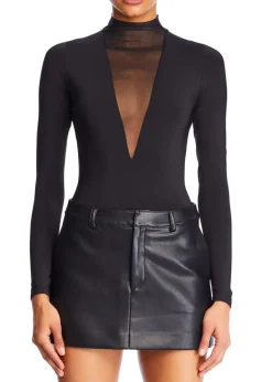 Hot - Jackie Mesh Bodysuit - Black Bodysuits