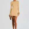 Online - Lauren Mini Dress - Beige Dresses | Mini Dresses