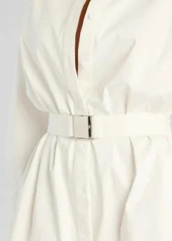 Outlet - Posh Poplin Shirt Dress - White Dresses | Mini Dresses