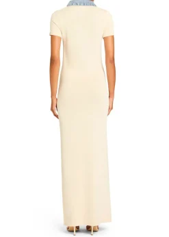 Hot - Reye Knit Maxi Dress - Eggshell/Coastline Long Dresses | Dresses