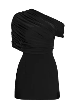Online - Selma Mini Crepe Dress - Black Mini Dresses | Dresses