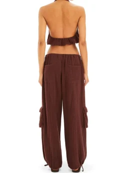 Hot - Yen Gauze Halter Top - Coconut Crop Tops